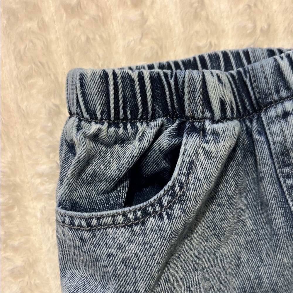 Denim Ruffle Skirt - Picture 2 of 8